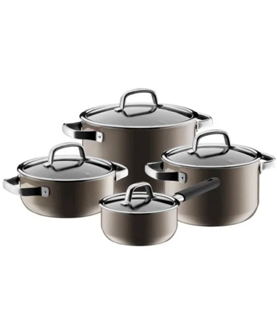 Kolekcja garnków WMF Fusiontec Mineral mosiądz | 8 elementów