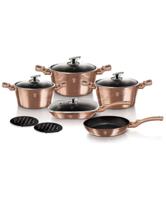 Zestaw garnków Berlinger Haus Rose Gold Edition | 11 elementów