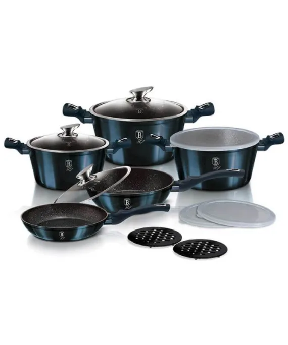 Zestaw garnków Berlinger Haus Aquamarine | 13 elementów