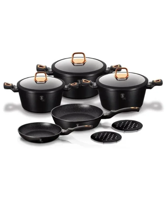 Zestaw garnków Berlinger Haus Black Rose Edition | 10 elementów