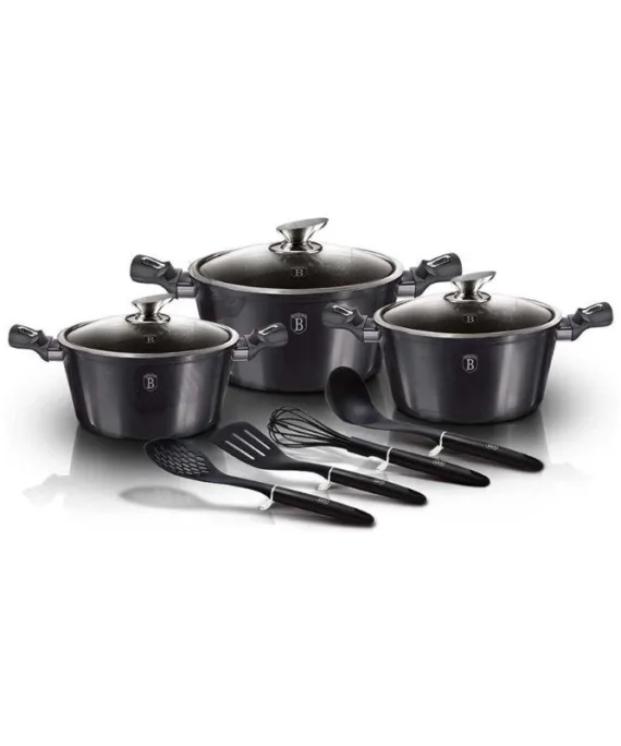 Zestaw garnków Berlinger Haus Carbon Pro | 10 elementów