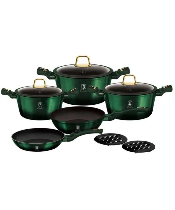 Zestaw garnków Berlinger Haus Emerald Metallic Line | 10 elementów