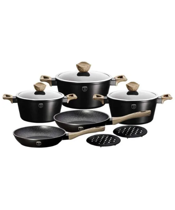 Zestaw garnków Berlinger Haus Ebony Maple | 10 elementów