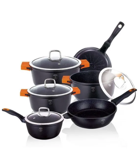 Zestaw garnków Berlinger Haus Granit Diamond | 10 elementów