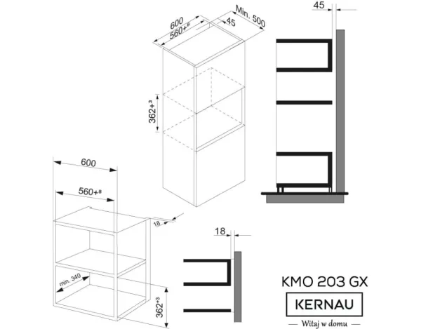 Kuchenka mikrofalowa Kernau KMO203.1GB