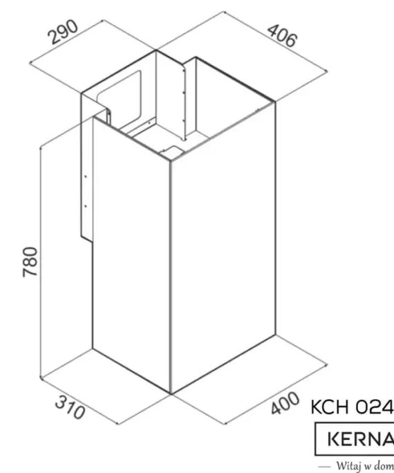 Okap przyścienny Kernau KCH 0240 B
