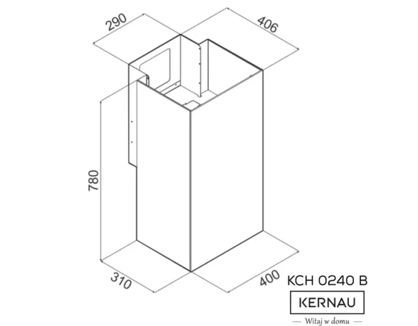 Okap przyścienny Kernau KCH 0240 B