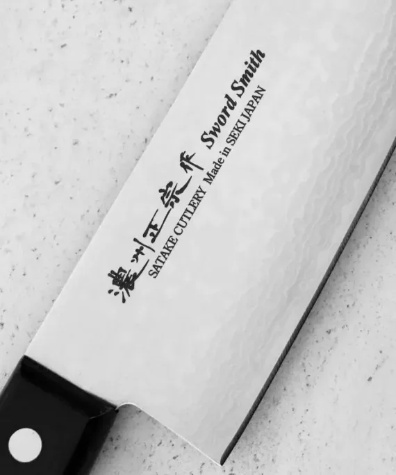 Nóż Santoku Satake Unique VG-10 Damascus 17 cm