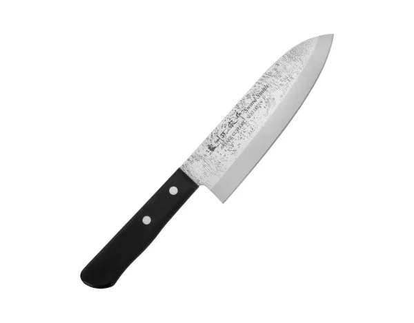 Nóż Santoku Satake Nashiji Black Pakka 17 cm