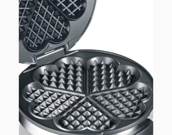 Gofrownica serduszka Graef WA80 srebrna | 850 W - obrazek 4