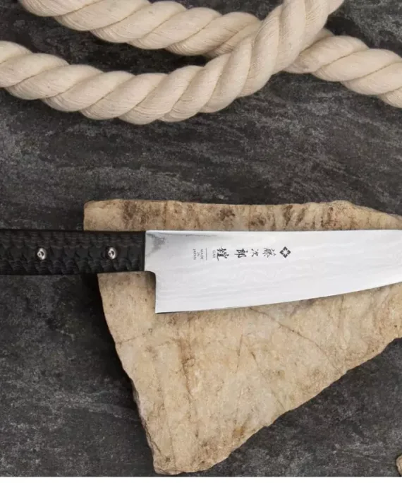 Nóż szefa kuchni Tojiro Damascus