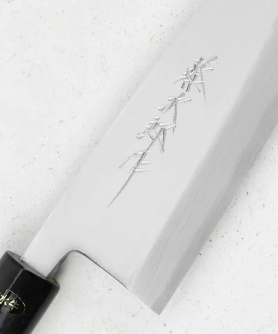Nóż do mięsa Deba Tojiro Aogami Damascus 21 cm