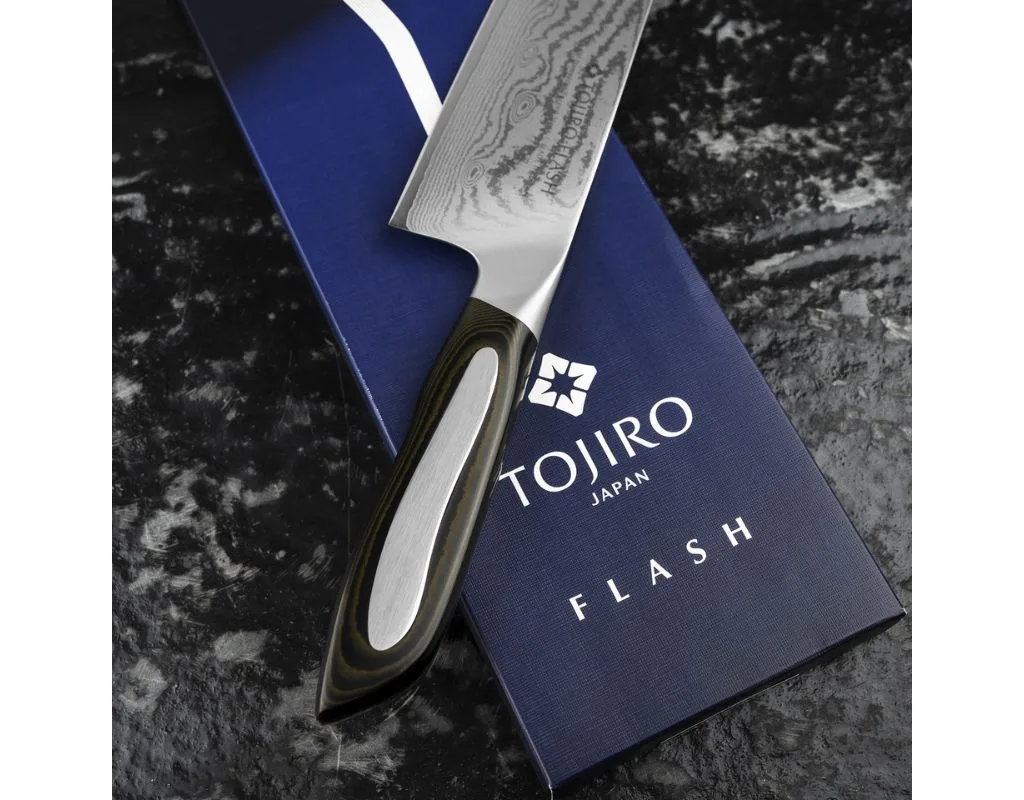 Nóż szefa kuchni Tojiro Flash VG-10 Damascus 27 cm