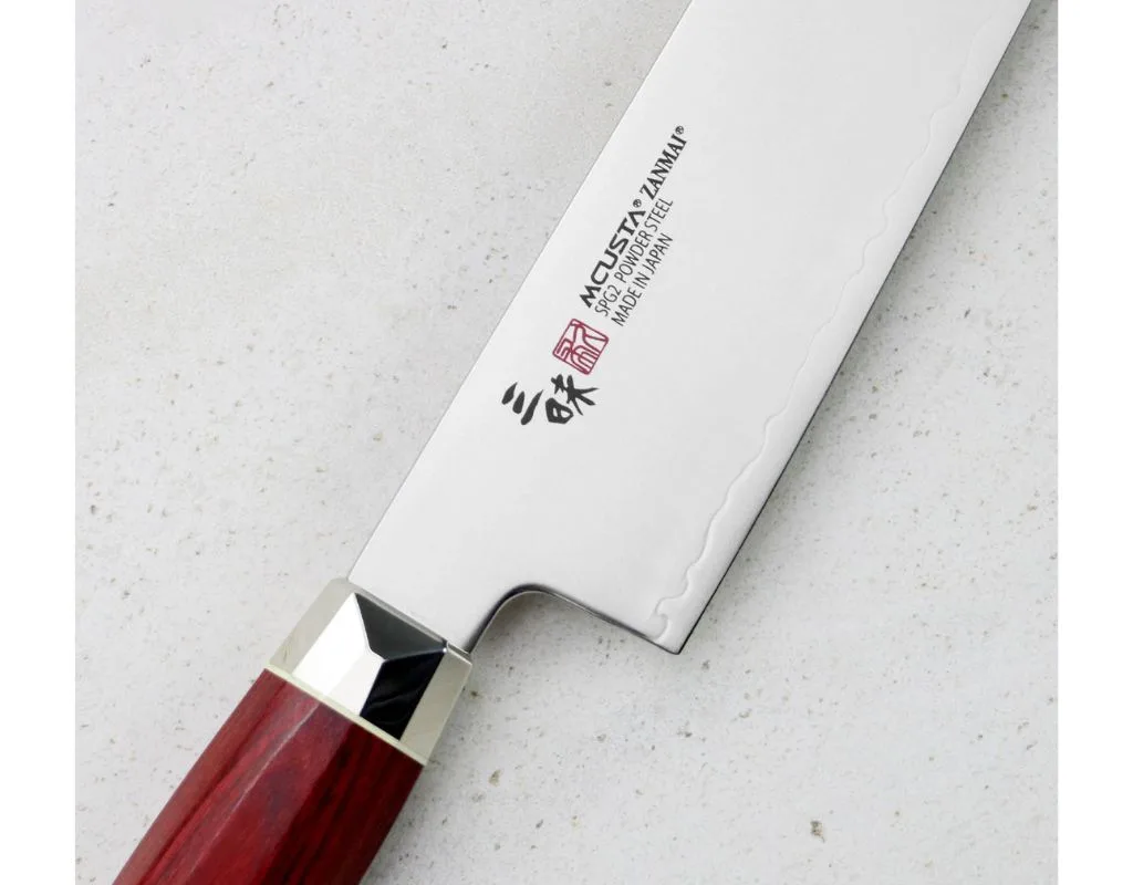 Nóż do mięsa Kiritsuke Gyuto Mcusta Zanmai Red Revolution SPG2 23 cm
