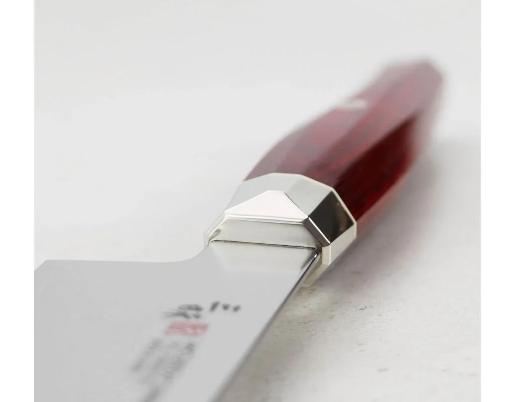 Nóż do mięsa Kiritsuke Gyuto Mcusta Zanmai Red Revolution SPG2 23 cm