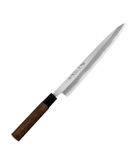 Nóż do sushi Sashimi Yanagiba Satake Cutlery Mfg Aogami#2 PRO 24 cm