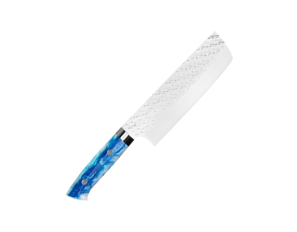 Nóż do warzyw Nakiri Takeshi Saji STRIX Blue Acrylic 17 cm