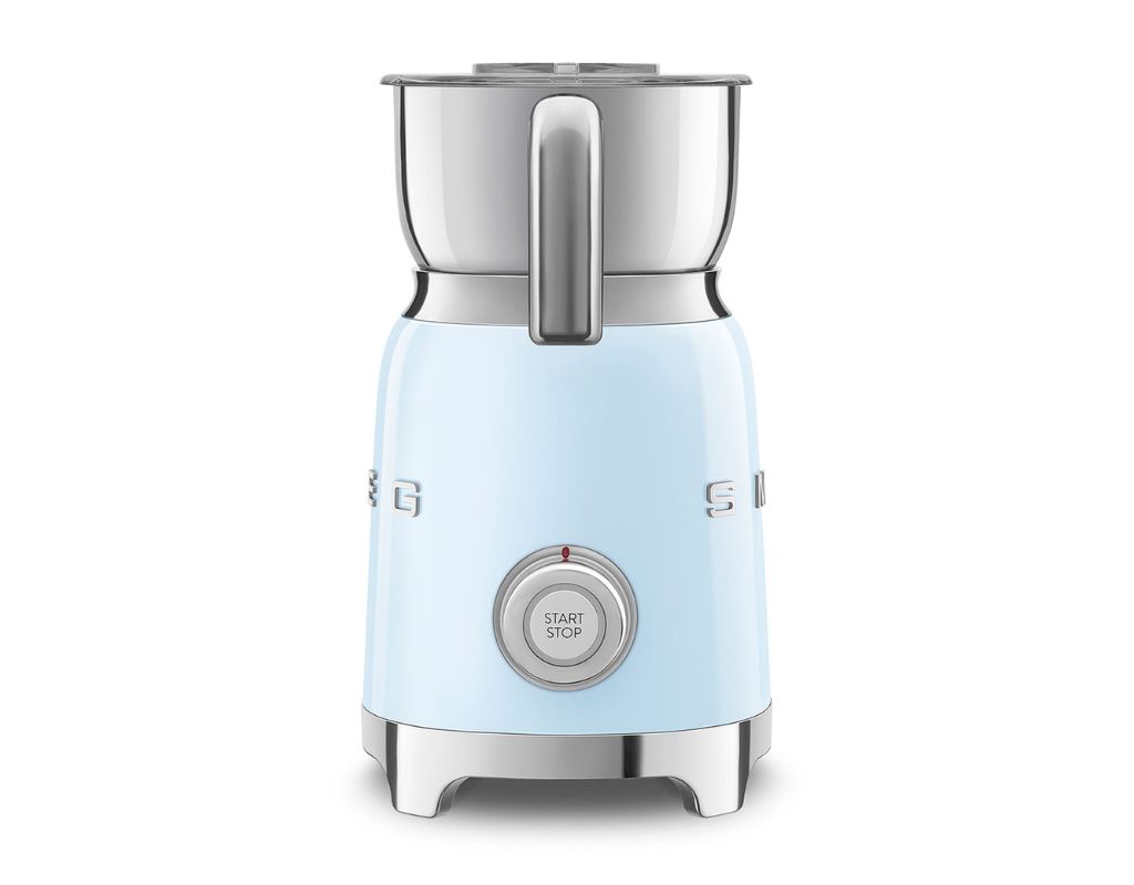 Spieniacz do mleka elektryczny Smeg 50's Style MFF11PBEU pastelowy błękit 600 ml