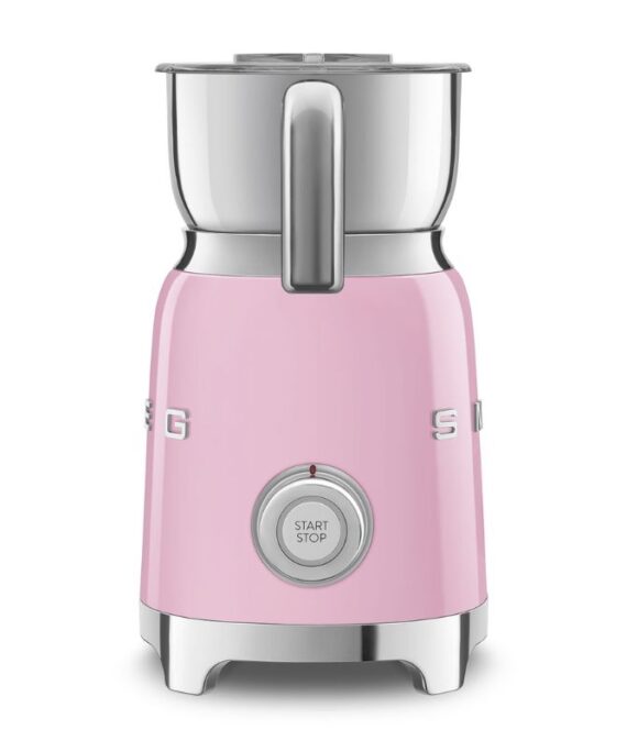 Spieniacz do mleka elektryczny Smeg 50's Style MFF11PKEU pastelowy róż 600 ml