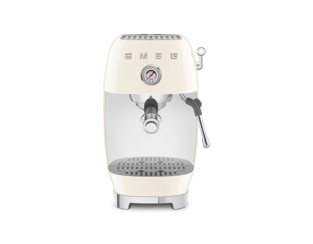 Ekspres do kawy kolbowy Smeg 50's Style ECF03CREU kremowy