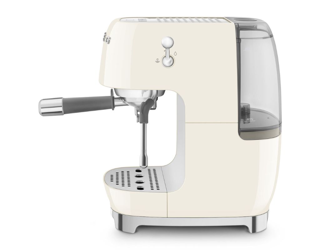 Ekspres do kawy kolbowy Smeg 50's Style ECF03CREU kremowy