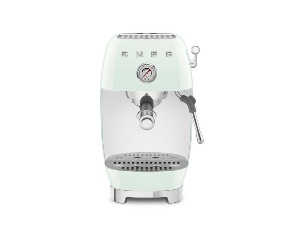 Ekspres do kawy kolbowy Smeg 50's Style ECF03PGEU pastelowa zieleń