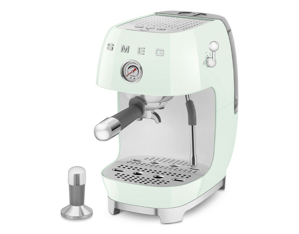 Ekspres do kawy kolbowy Smeg 50's Style ECF03PGEU pastelowa zieleń