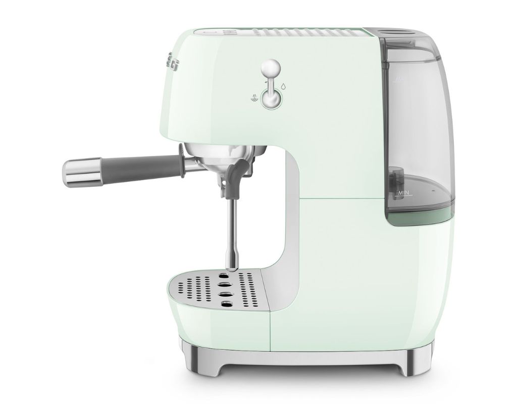 Ekspres do kawy kolbowy Smeg 50's Style ECF03PGEU pastelowa zieleń