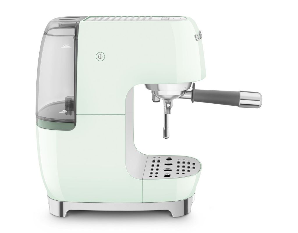 Ekspres do kawy kolbowy Smeg 50's Style ECF03PGEU pastelowa zieleń