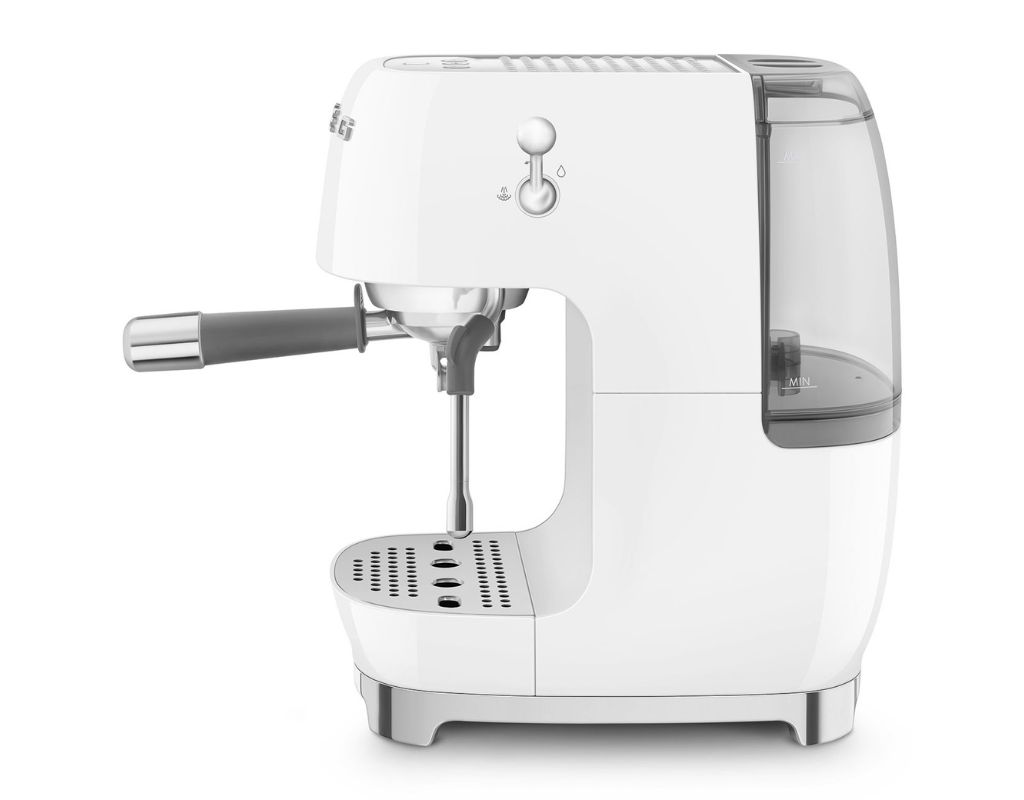 Ekspres do kawy kolbowy Smeg 50's Style ECF03WHEU biały