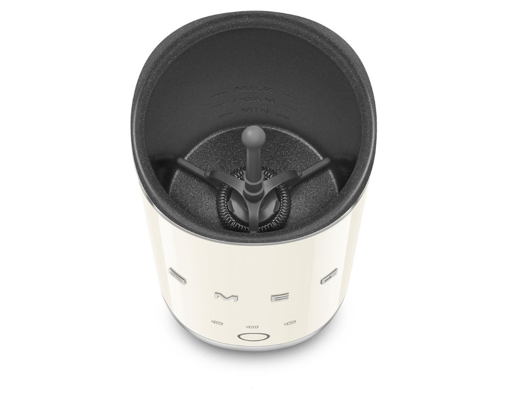 Spieniacz do mleka elektryczny Smeg 50's Style MFF02CREU kremowy