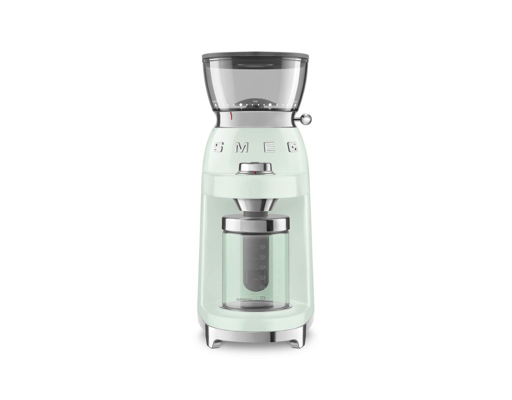 Młynek do kawy SMEG 50's Style CGF03PGEU Pastelowa zieleń