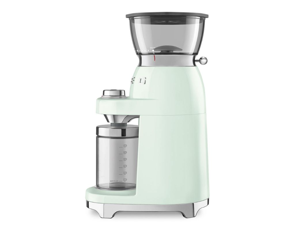Młynek do kawy SMEG 50's Style CGF03PGEU Pastelowa zieleń