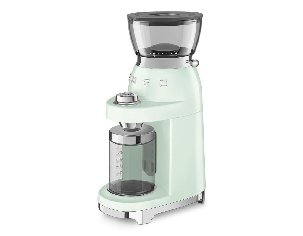 Młynek do kawy SMEG 50's Style CGF03PGEU Pastelowa zieleń