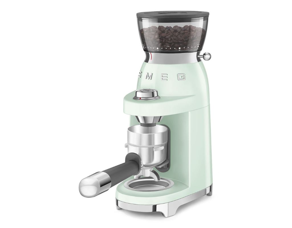 Młynek do kawy SMEG 50's Style CGF03PGEU Pastelowa zieleń
