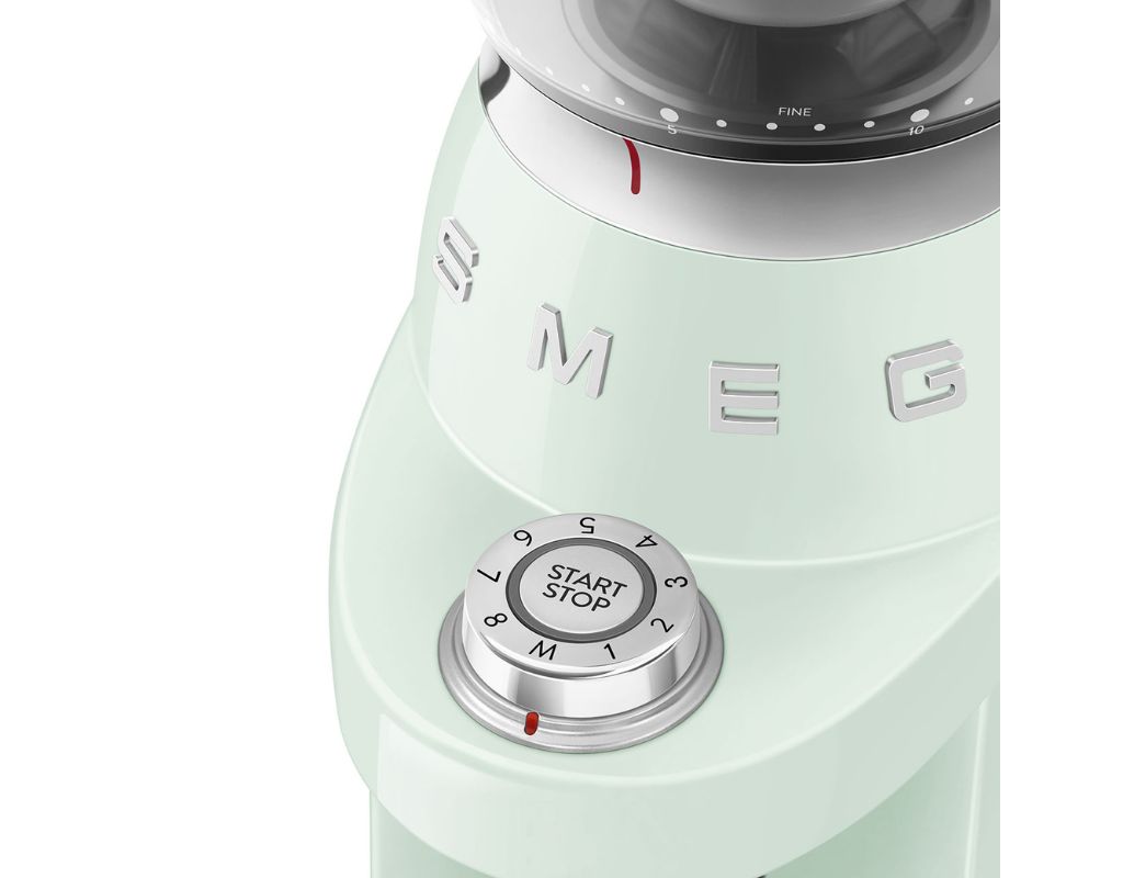 Młynek do kawy SMEG 50's Style CGF03PGEU Pastelowa zieleń