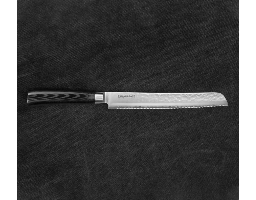 Nóż do pieczywa Tamahagane Tsubame Black VG-5 23 cm