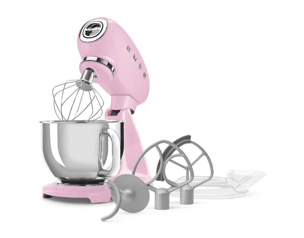 Mikser planetarny SMEG 50’s Style SMF05PKEU pastelowa róż 4,8L | 1000 W
