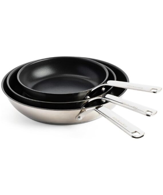 Zestaw 3 patelni ceramicznych KitchenAid